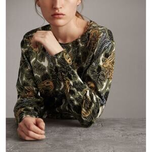 Burberry Beasts Sweater 2017 Collection 100% Cotton Twee Maximalist SZ XS